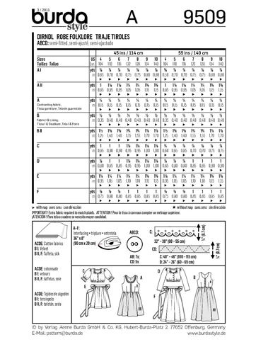BURDA - 9509 Child Dress Folklore - Image 3