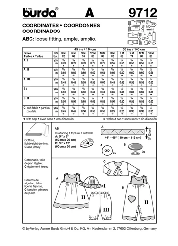 BURDA - 9712 Child Coordinates - Image 3