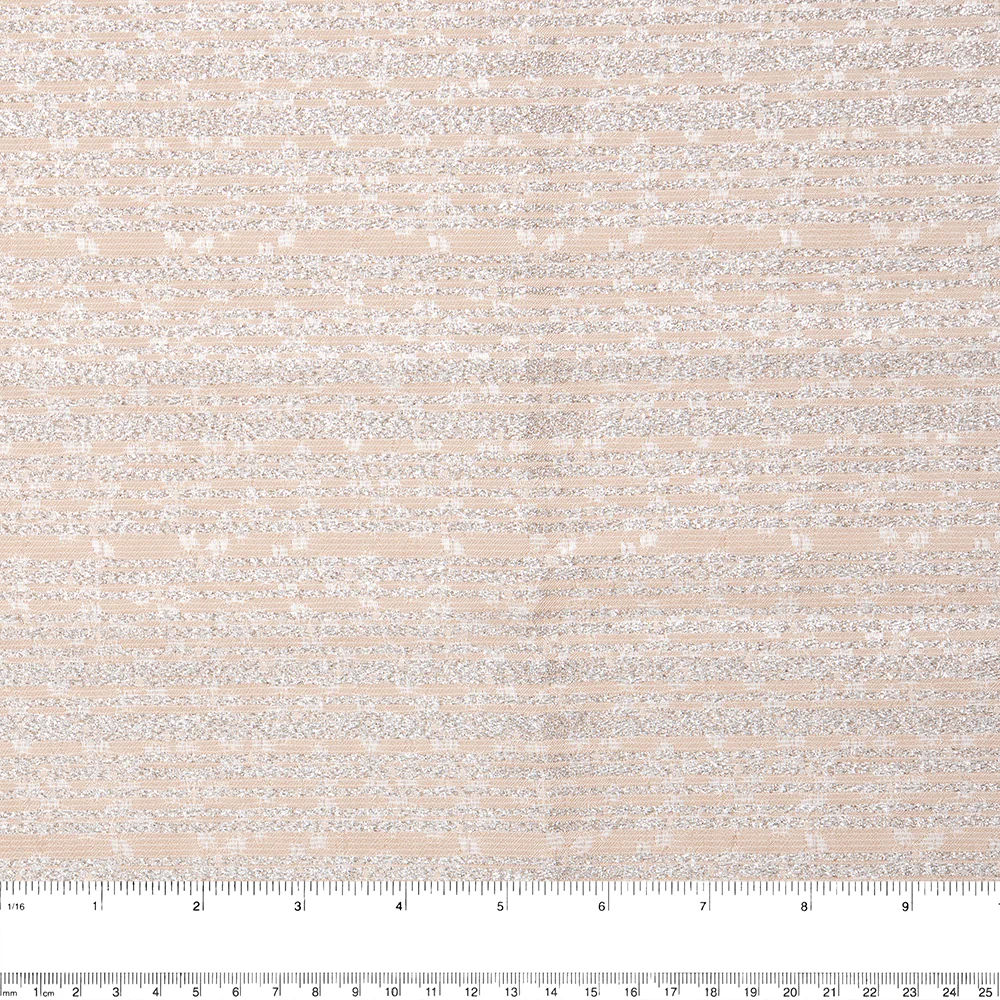 Metallic jacquard - TELIO - MAY - Beige - Image 3