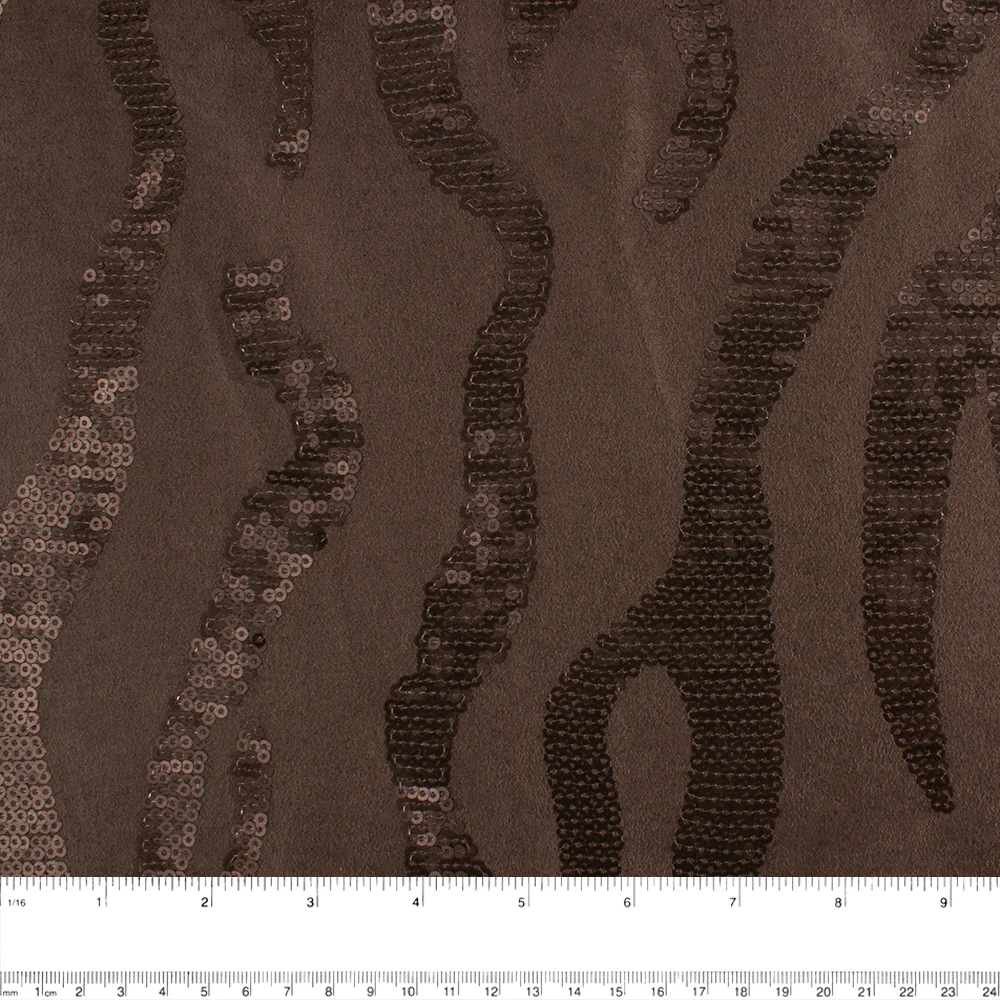 Novelty Fancy Suede - Spakling - Dark brown - Image 3