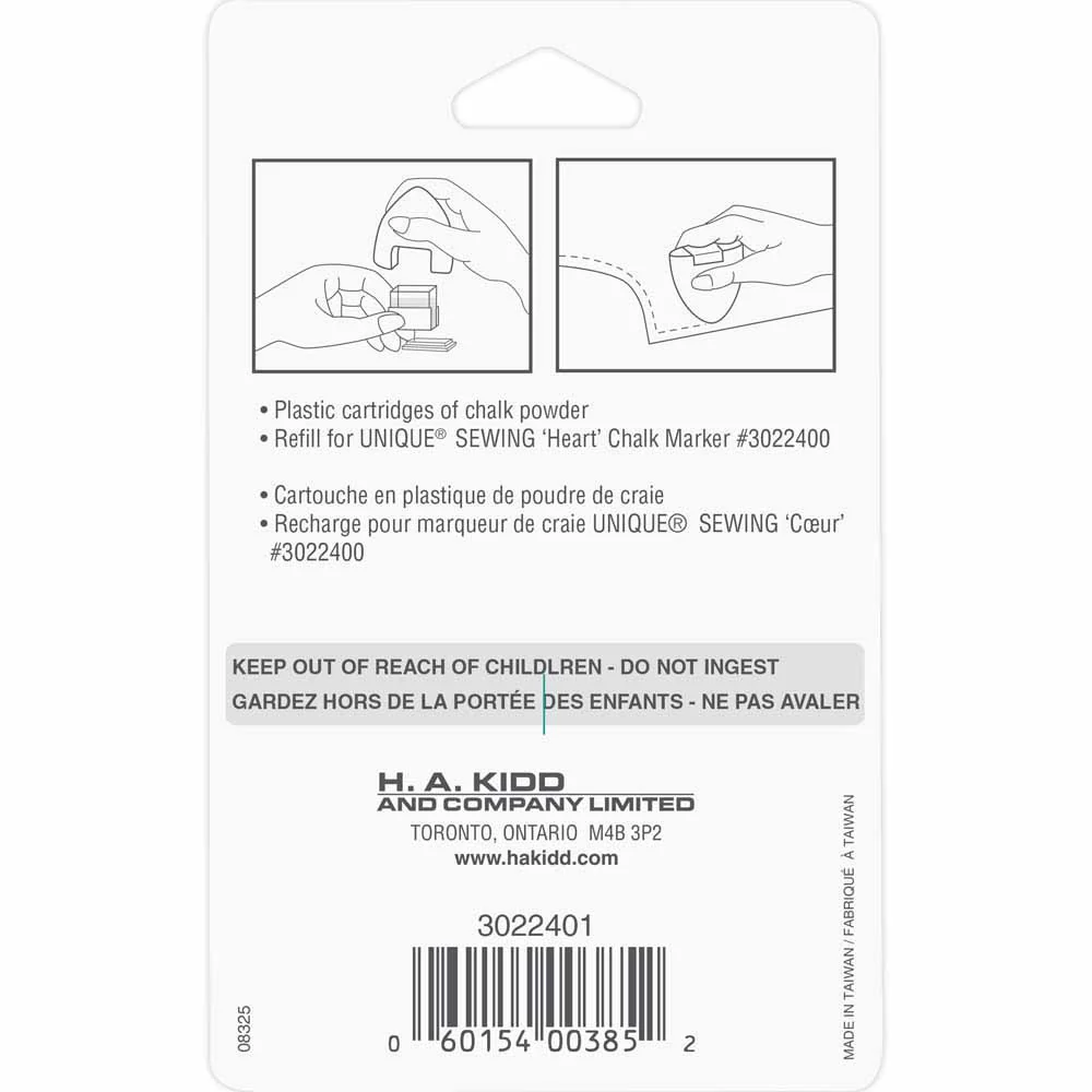 UNIQUE SEWING Heart Marker Refill - 2pcs - Image 3